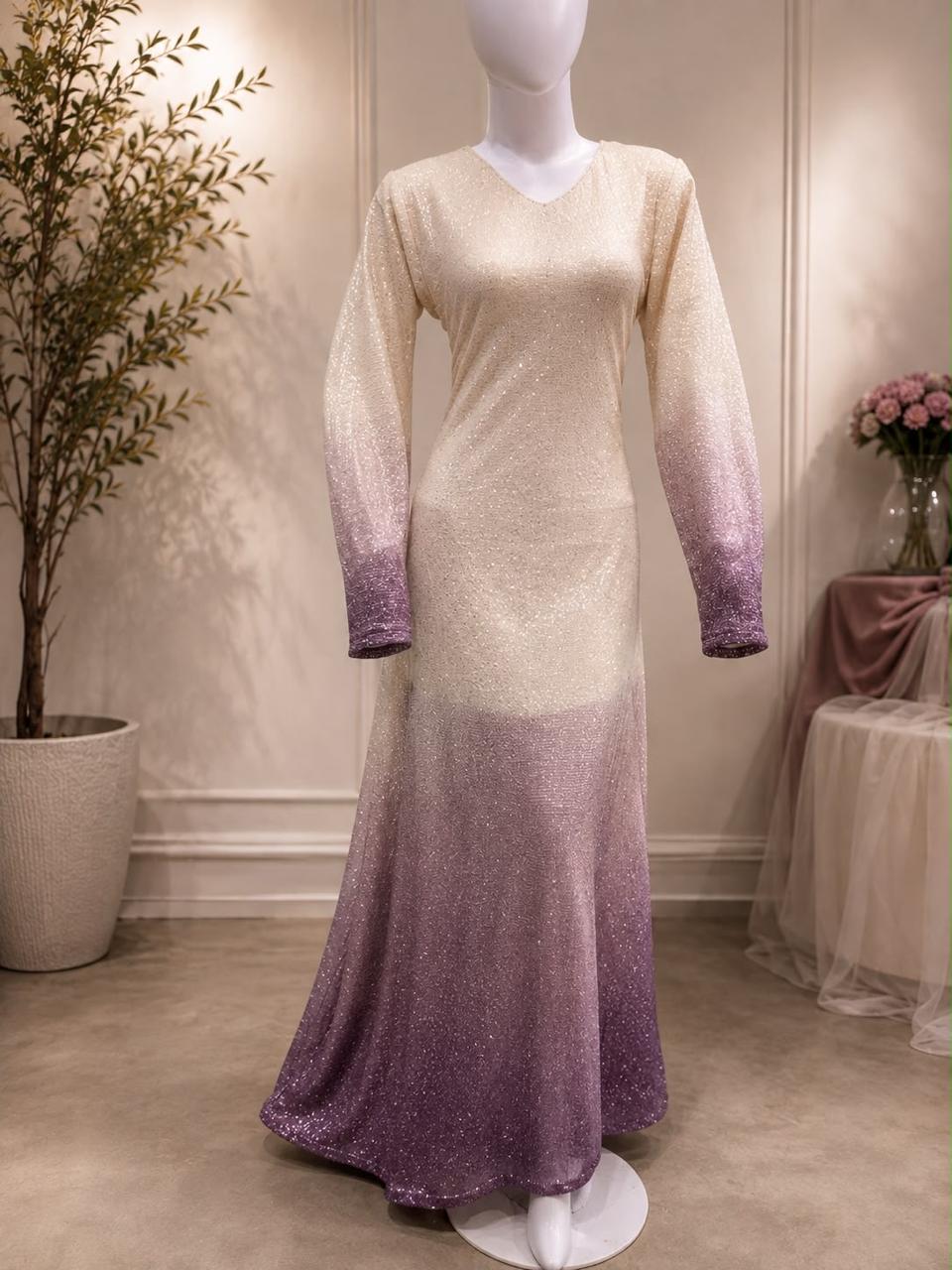Starry Two-Tone Arabic Maxi